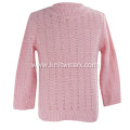 Girl's Knitted Smart Mock Neck Pullover Sweater